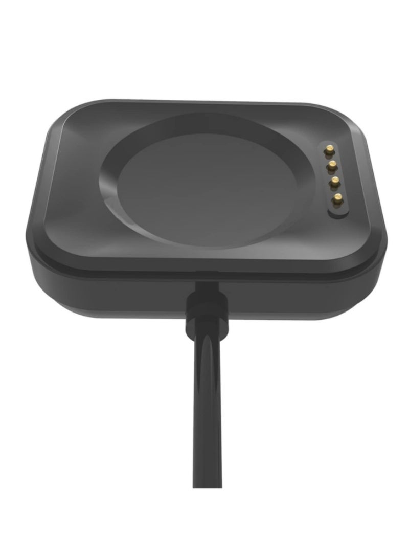 قاعدة شحن لاسلكي مغناطيسي عالمية عبر منفذ USB - شاحن سريع مع محول طاقة لساعة OPPO Watch 2 مقاس 42مم/46مم - مزود بحماية من الدوائر القصيرة والجهد الزائد - كفاءة عالية بأمان تام - سلك بطول 1 متر - Image 4